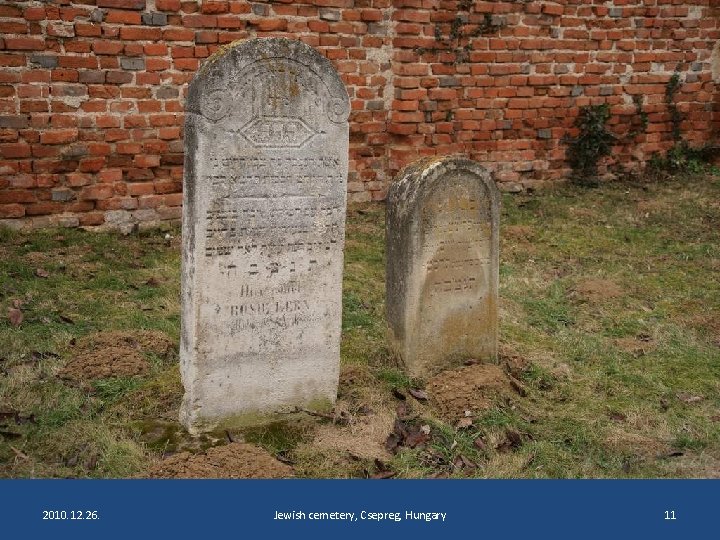 2010. 12. 26. Jewish cemetery, Csepreg, Hungary 11 