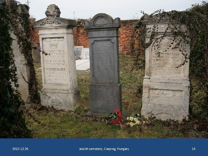 2010. 12. 26. Jewish cemetery, Csepreg, Hungary 14 