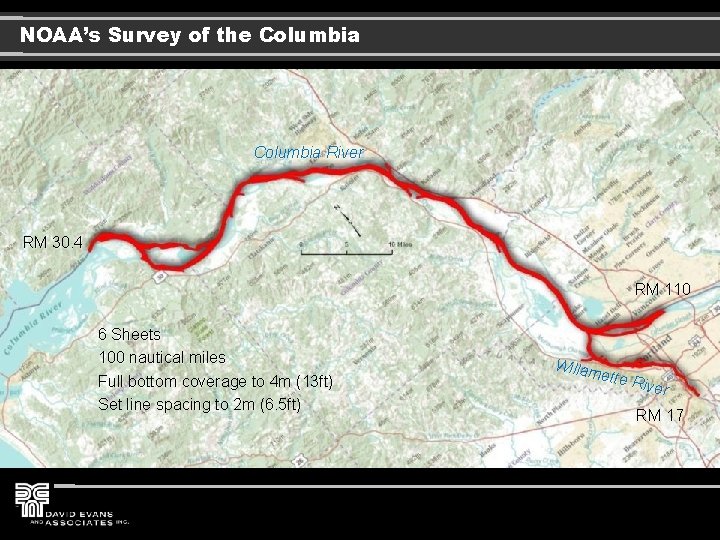 NOAA’s Survey of the Columbia River RM 30. 4 RM 110 6 Sheets 100