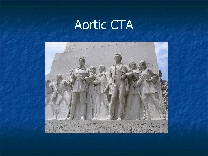 Aortic CTA 