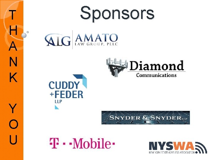 T H A N K Y O U Sponsors 