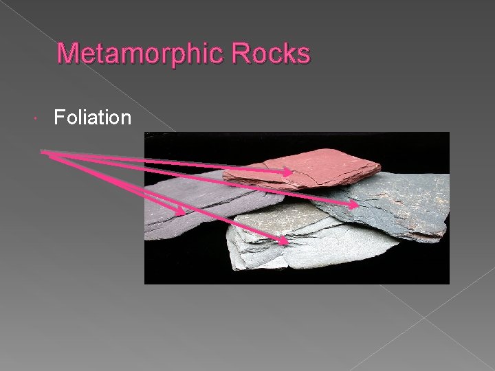 Metamorphic Rocks Foliation 