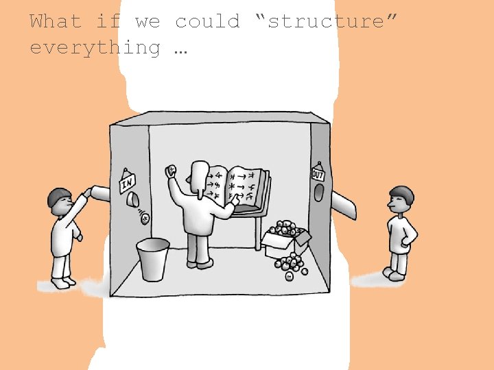 What if we could “structure” everything … 