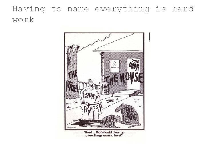 Having to name everything is hard work 