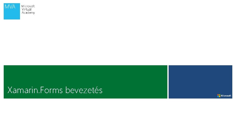 Xamarin. Forms bevezetés 