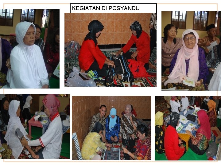 KEGIATAN DI POSYANDU LANSIA 
