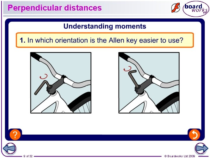 Perpendicular distances 9 of 32 © Boardworks Ltd 2009 