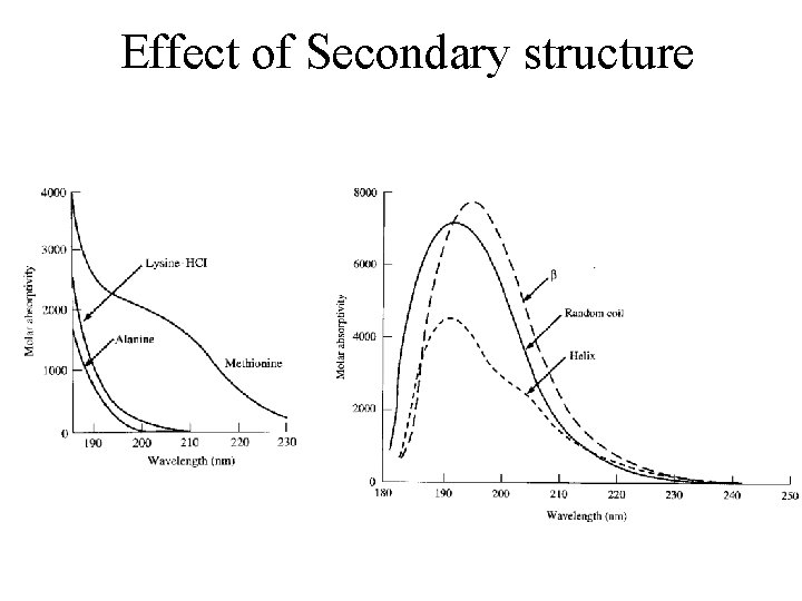 Effect of Secondary structure 