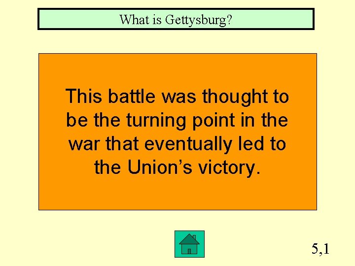 What is Gettysburg? This battle was thought to be the turning point in the