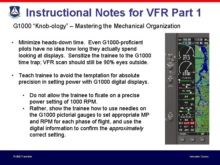 Instructional Notes for VFR Part 1 G 1000 “Knob-ology” – Mastering the Mechanical Organization