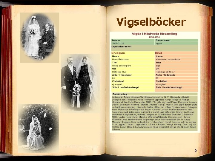 Vigselböcker 6 