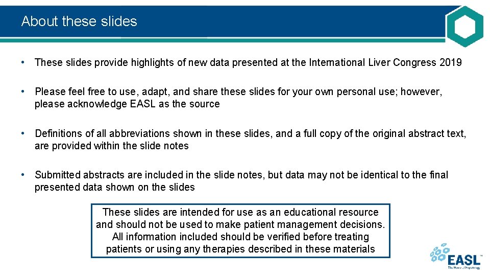 About these slides • These slides provide highlights of new data presented at the