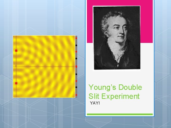 Young’s Double Slit Experiment YAY! 