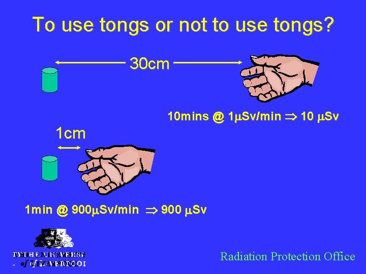 To use tongs or not to use tongs? 30 cm 10 mins @ 1