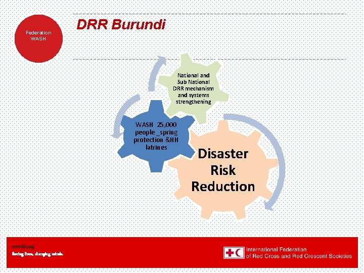 Federation WASH DRR Burundi National and Sub National DRR mechanism and systems strengthening WASH