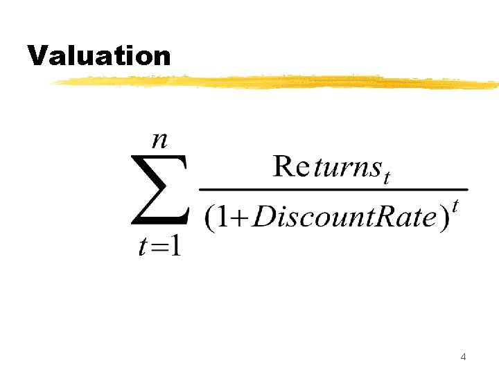 Valuation 4 