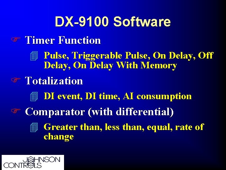 DX-9100 Software F Timer Function 4 Pulse, Triggerable Pulse, On Delay, Off Delay, On