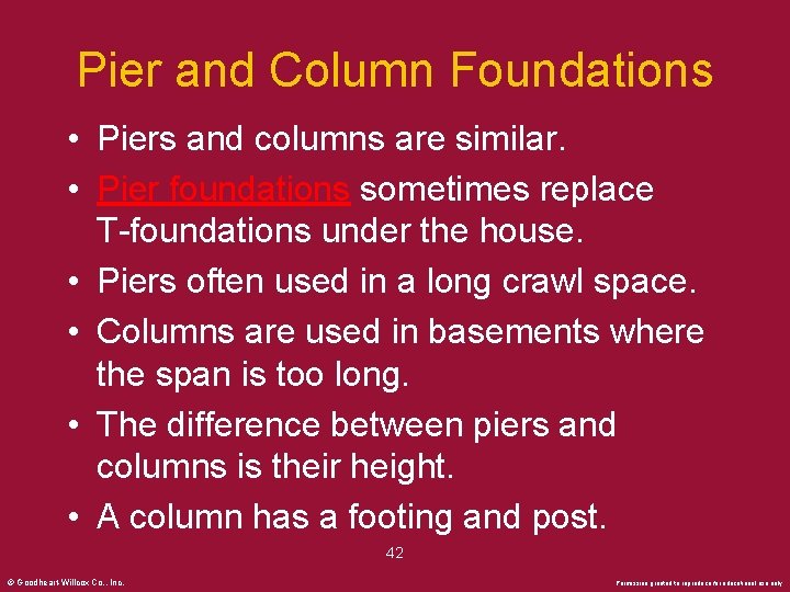 Pier and Column Foundations • Piers and columns are similar. • Pier foundations sometimes