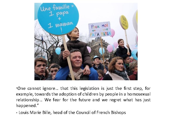 “One cannot ignore… that this legislation is just the first step, for example, towards