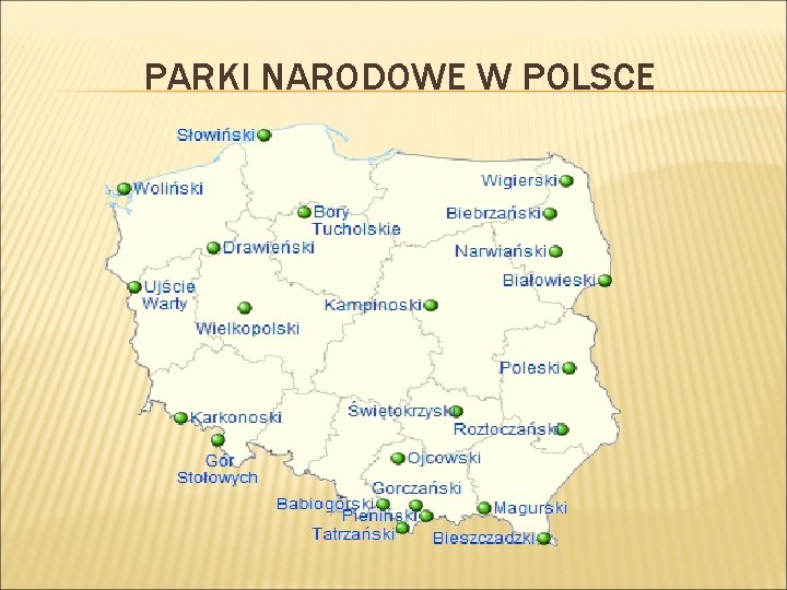 PARKI NARODOWE W POLSCE 