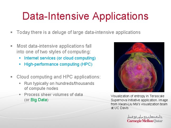 Data-Intensive Applications § Today there is a deluge of large data-intensive applications § Most Data-Intensive Applications § Today there is a deluge of large data-intensive applications § Most