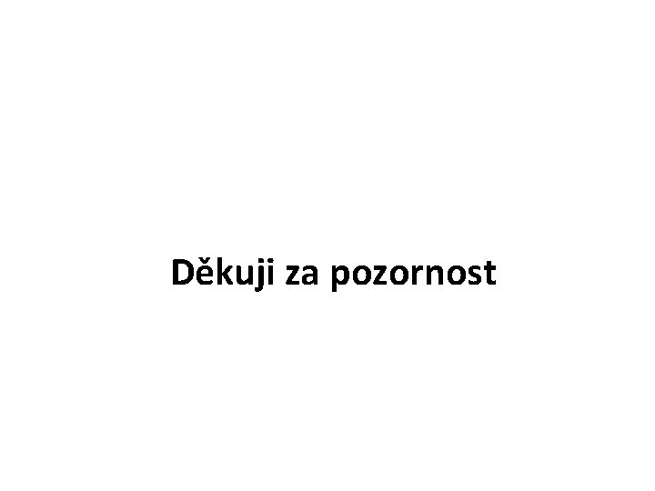 Děkuji za pozornost 