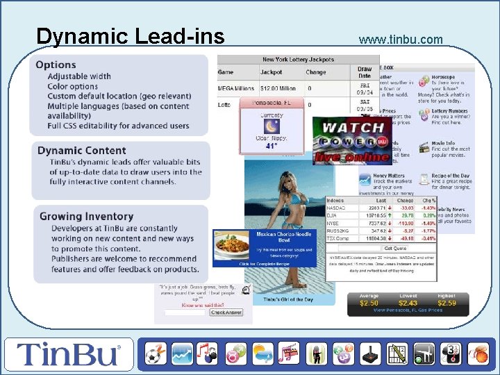 Dynamic Lead-ins www. tinbu. com 