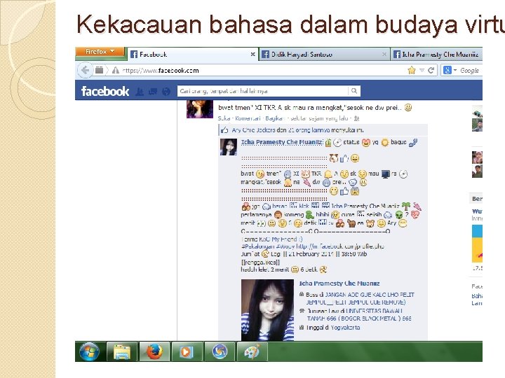 Kekacauan bahasa dalam budaya virtu 