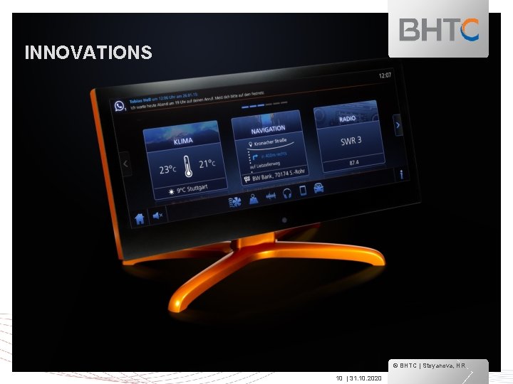 INNOVATIONS © BHTC | Stoyanova, HR 10 | 31. 10. 2020 