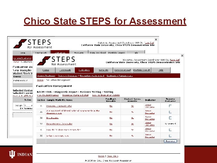 Chico State STEPS for Assessment 