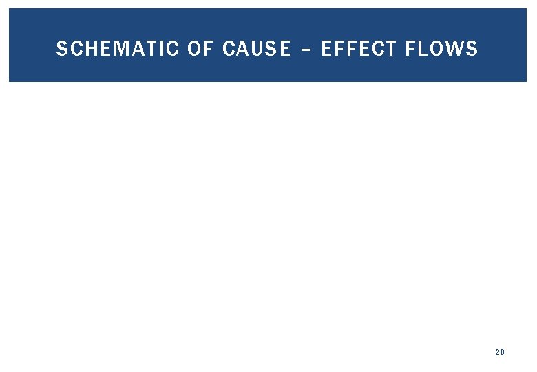 SCHEMATIC OF CAUSE – EFFECT FLOWS 20 