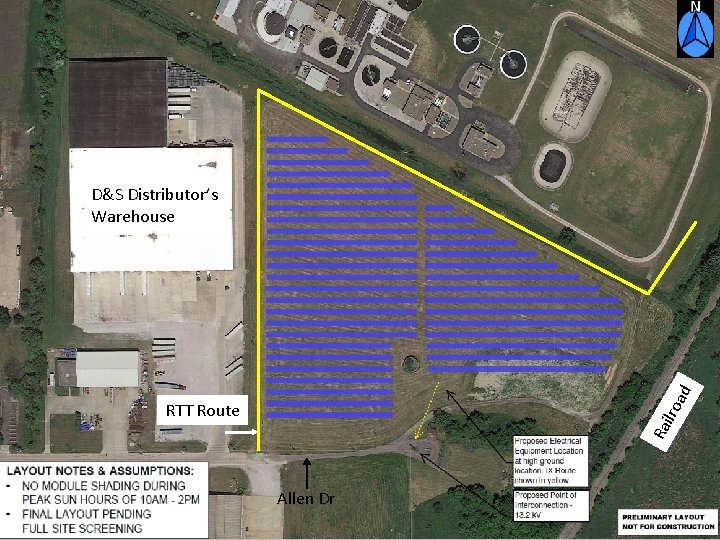 ad D&S Distributor’s Warehouse Ra ilro RTT Route Allen Dr 