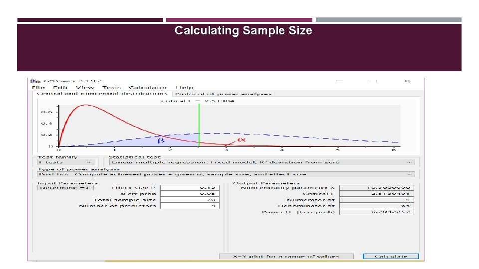 Calculating Sample Size 