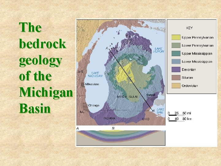 The bedrock geology of the Michigan Basin 