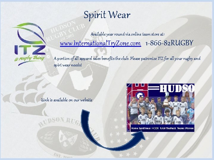 Spirit Wear Available year round via online team store at: www. International. Try. Zone.