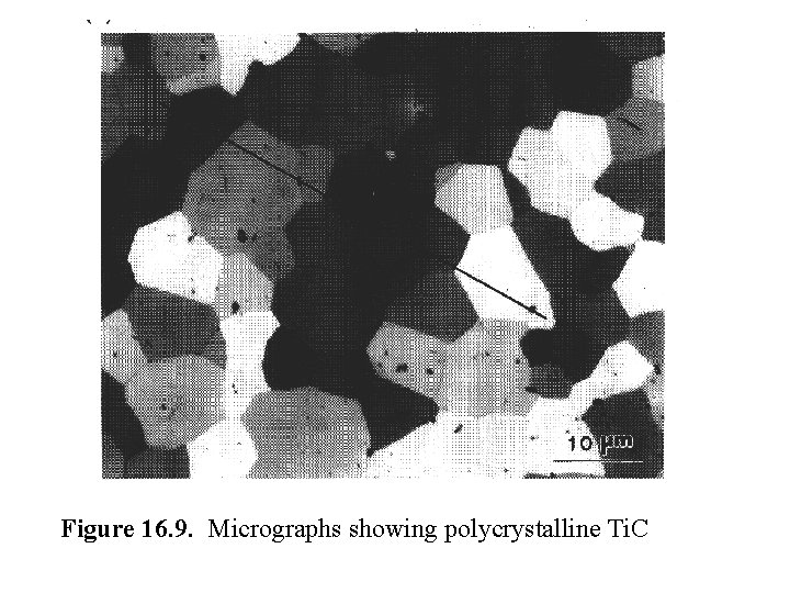 Figure 16. 9. Micrographs showing polycrystalline Ti. C 