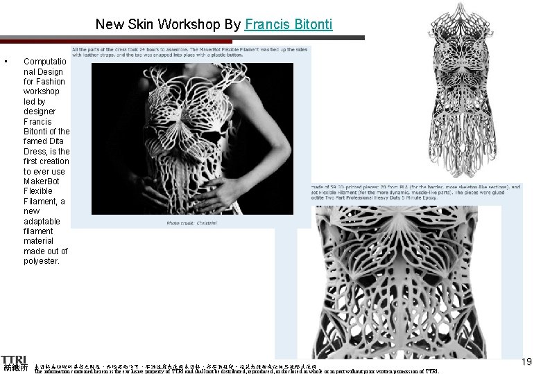 New Skin Workshop By Francis Bitonti • Computatio nal Design for Fashion workshop led