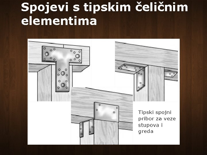 Spojevi s tipskim čeličnim elementima 