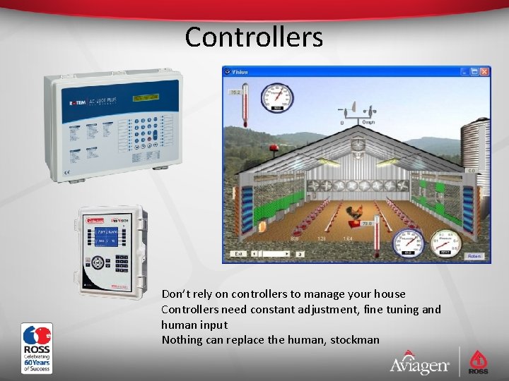 Controllers Don’t rely on controllers to manage your house Controllers need constant adjustment, fine