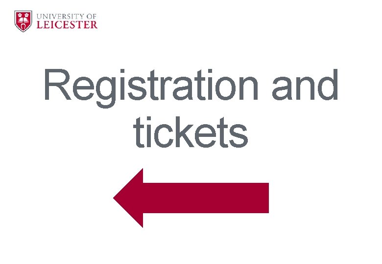 Registration and tickets 