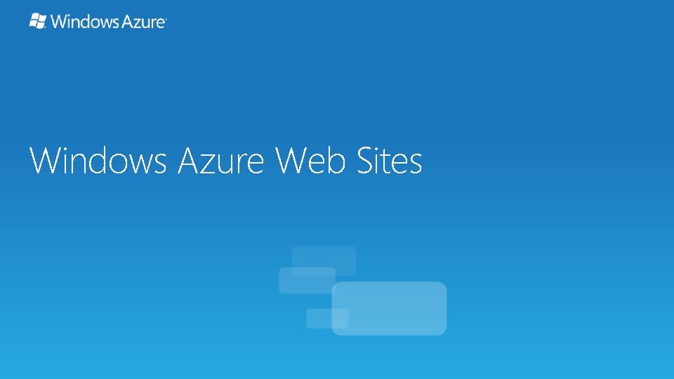 Windows Azure Web Sites 