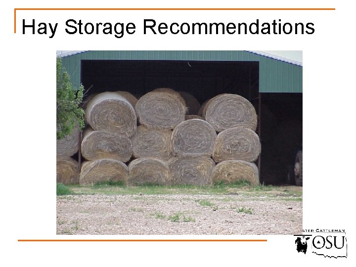 Hay Storage Recommendations 