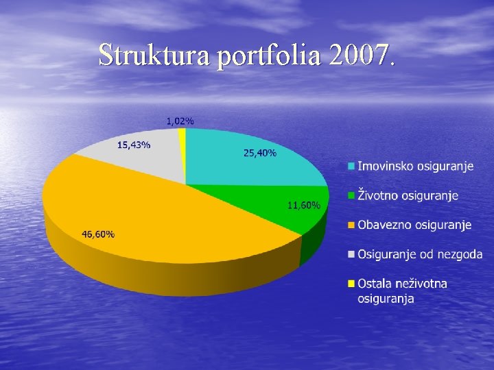 Struktura portfolia 2007. 