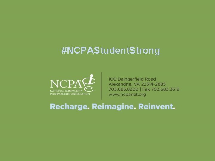 #NCPAStudent. Strong 