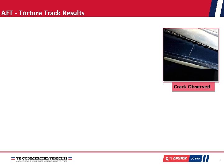 AET - Torture Track Results Crack Observed 6 