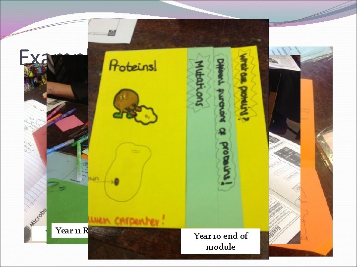 Examples of Work Year 8 11 Revision Year 10 end Yearof 8 module 