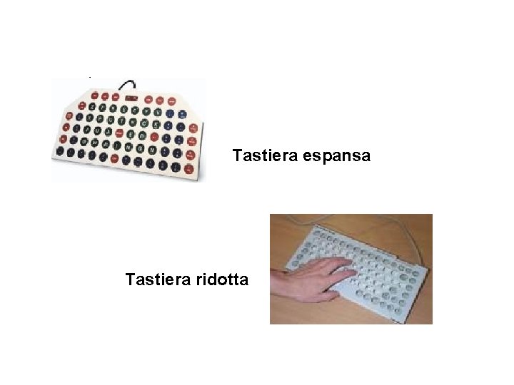 Tastiera espansa Tastiera ridotta 