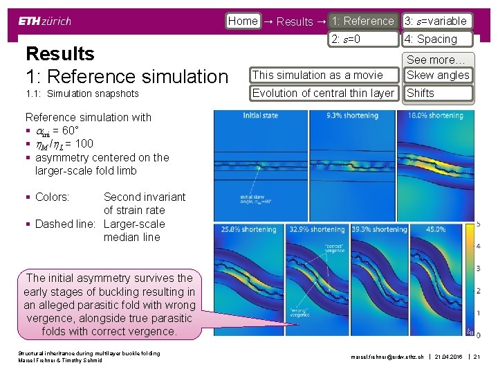 Home Results 1: Reference 3: s=variable Results 1: Reference simulation 1. 1: Simulation snapshots