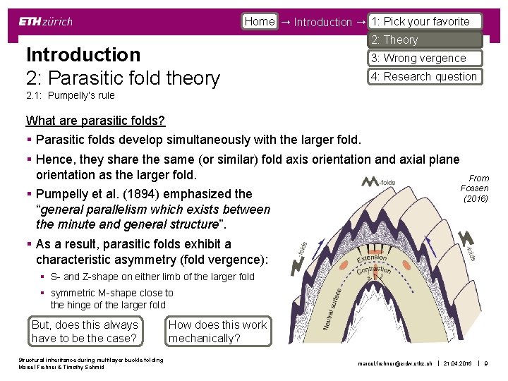 Home Introduction 1: Pick your favorite Introduction 2: Parasitic fold theory 2: Theory 3: