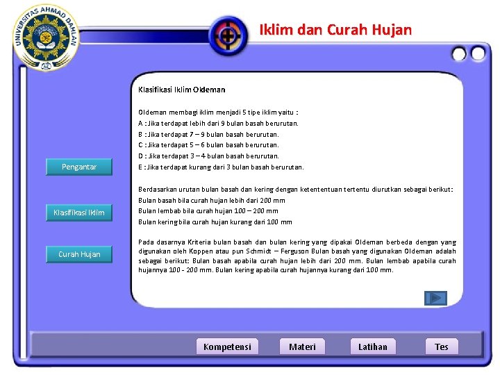 Iklim dan Curah Hujan Klasifikasi Iklim Oldeman Pengantar Klasifikasi Iklim Curah Hujan Oldeman membagi